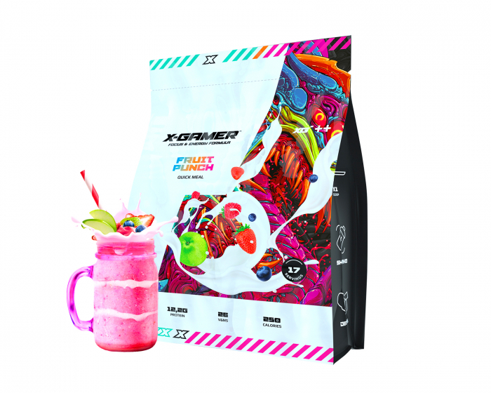 X-Gamer Quick Meal Fruit Punch - (17 Servings / 1190g)