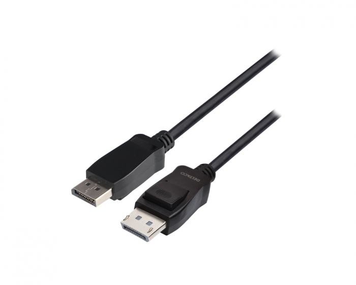 Deltaco LSZH DisplayPort 8K Cable - Black 1m