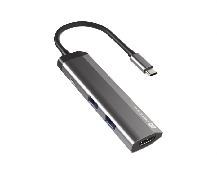 Natec Fowler Slim Hub USB-C Multiport Adapter 4 in 1 - USB-hub