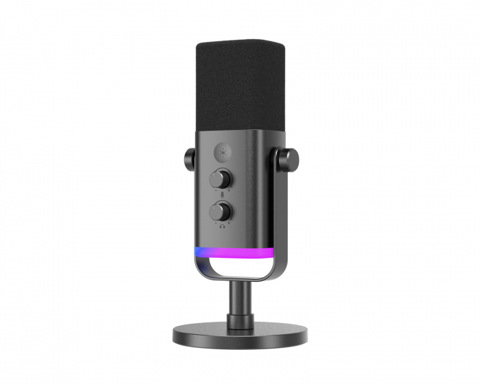 Fifine AMPLIGAME AM8 RGB USB/XLR Microphone - Dynamic Mic - Black