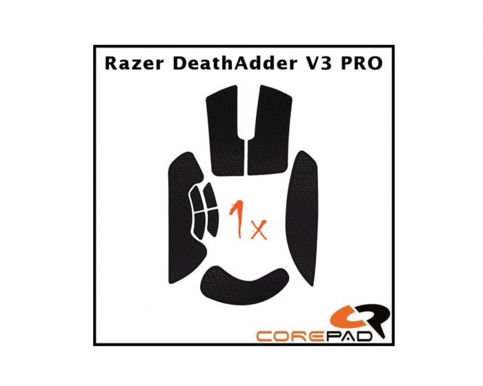 Corepad Soft Grips for Razer DeathAdder V3 PRO - Black