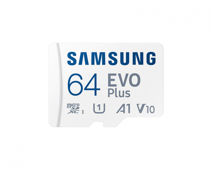 Samsung EVO Plus microSDXC 64GB & SD adapter - Flash Memory Card