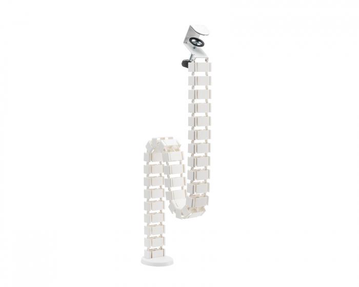 Flexible Desk Cable Management Spine - White