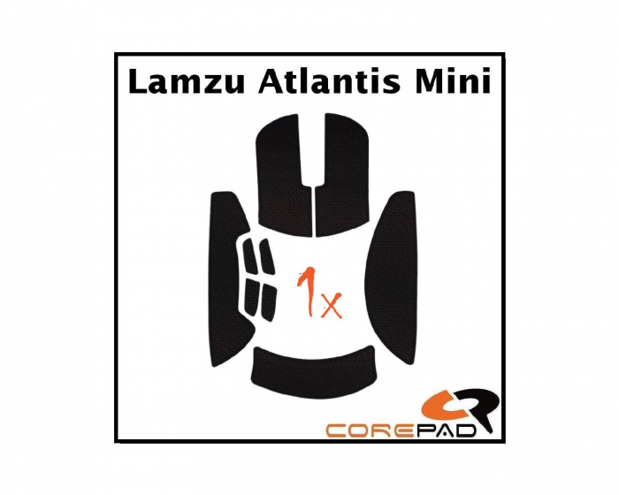 Soft Grips for Lamzu Atlantis Mini - Black