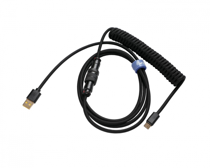 Ducky Premicord Phantom Black - Coiled Cable