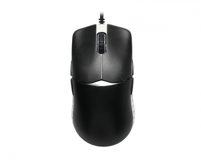 Ducky Feather Black & White Ultralight Gaming Mouse - Huano Blue