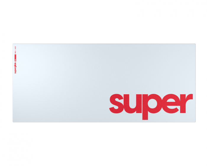 Superglide Glass Mousepad - Supersize - XXL - White
