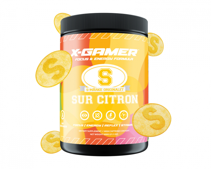 X-Gamer 600g X-Tubz Sura S Citron (Lemon) - 60 Servings