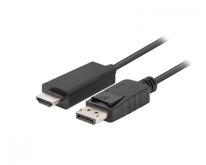 Lanberg DisplayPort to HDMI Cable FHD - Black - 1.8m