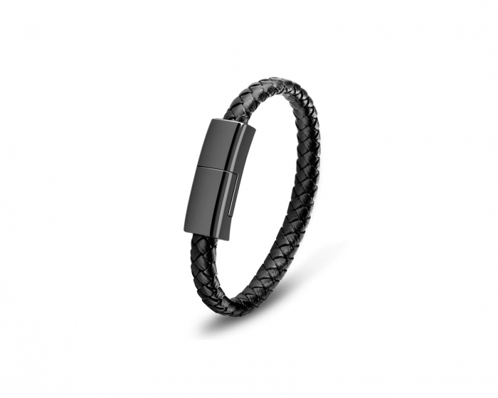 MaxMount Cable Bracelet - Charging Cable USB-A to USB-C - 20cm - Black