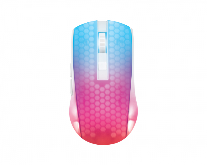 Deltaco Gaming WM89 Wireless Semi-Transparent RGB Gaming Mouse - White