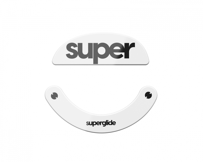 Superglide Version 2 Glas Skates for Pulsar Xlite/V2/V2 Mini/V3 Wireless - White