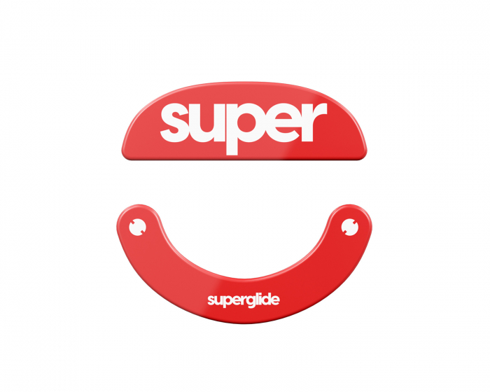 Superglide Glass Skates Type-C for Pulsar X2 Series - Red