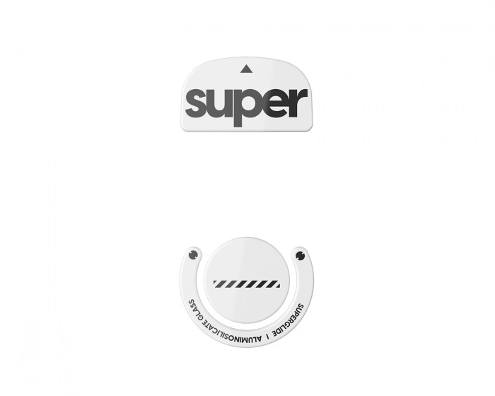 Superglide Version 2 Glas Skates for Logitech G Pro X Superlight - White