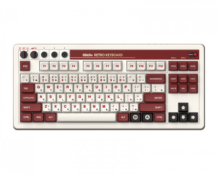 8Bitdo Retro Mechanical Keyboard Wireless - ANSI - Fami Edition