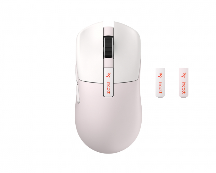 Ironcat Incott HPC01M Wireless Gaming Mouse - Pink/White