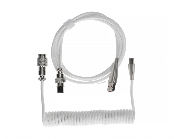 MaxCustom Coiled Cable USB-C - White