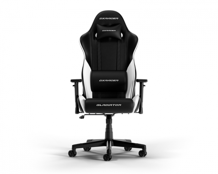 DXRacer GLADIATOR L Black & White PVC Leather