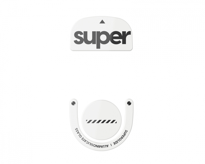 Superglide Version 2 Glas Skates for Logitech G Pro X Superlight 2 - White