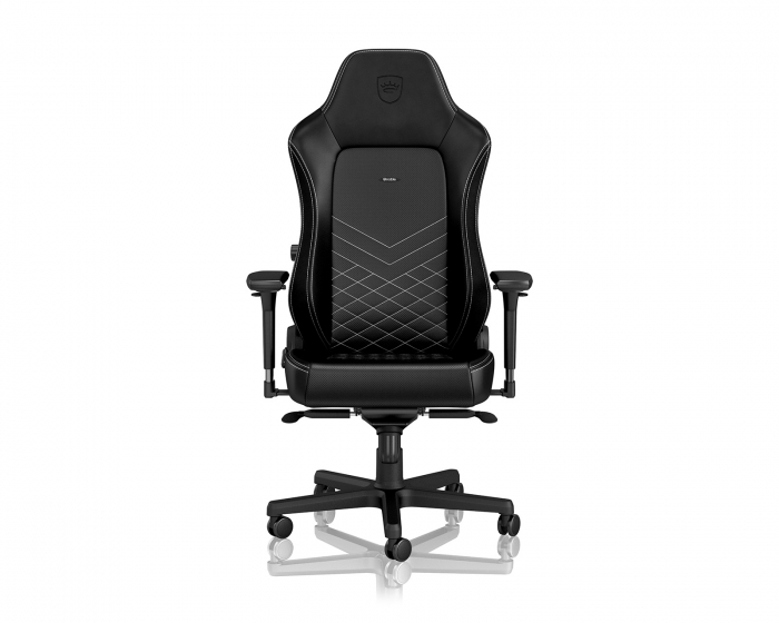 noblechairs HERO PU-Leather - Black / Platinum White