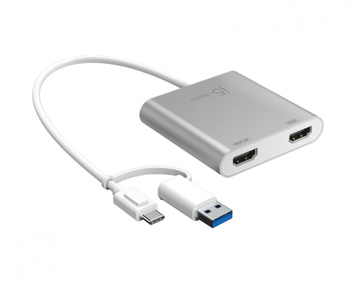 j5create USB-C to Dual HDMI Multi-Monitor Adapter