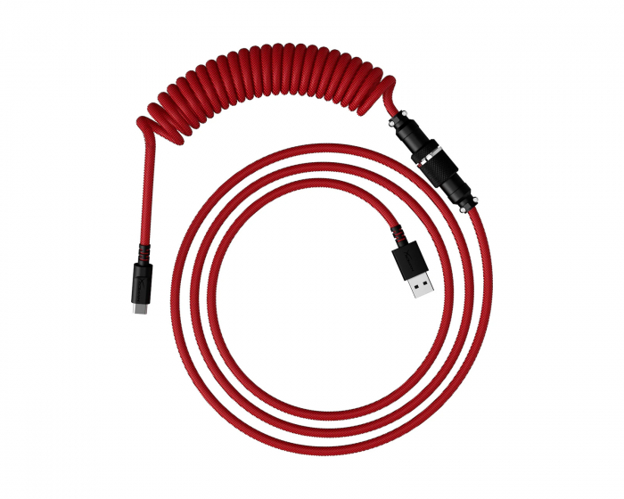 HyperX USB-C Coiled Cable - Red / Black