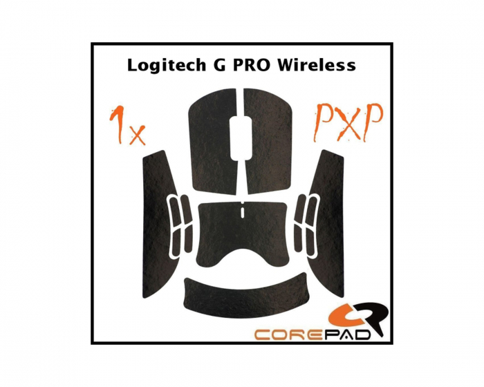 Corepad PXP Grips for Logitech G PRO Wireless - Black