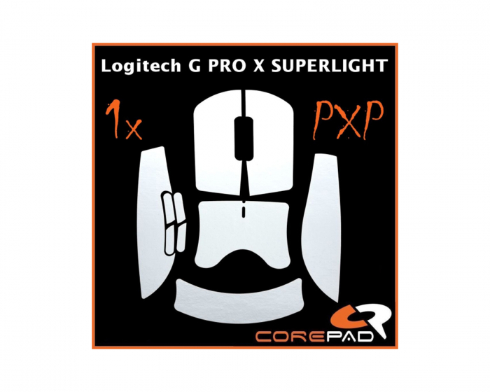 Corepad PXP Grips for Logitech G Pro X Superlight 2 - White