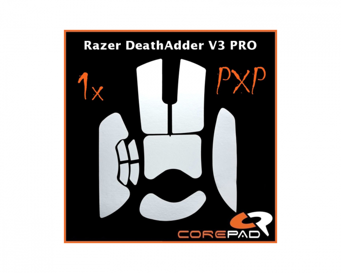 Corepad PXP Grips for Razer DeathAdder V3 Pro - White