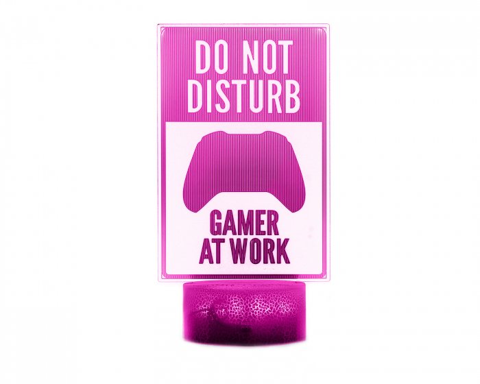 MaxCustom 3D Night Light - Do Not Disturb, Gamer at Work