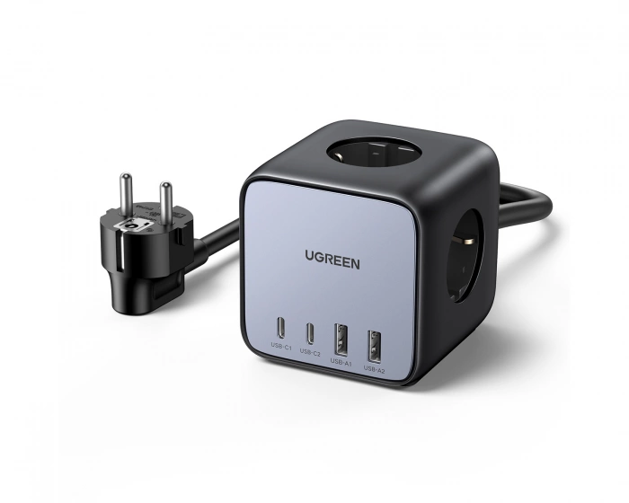 UGREEN DigiNest Cube 65W Power Strip (3 AC outlets + 65W 2A2C)