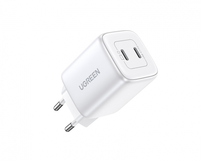 UGREEN Nexode Mini 45W Dual USB-C PD Wall Charger - White