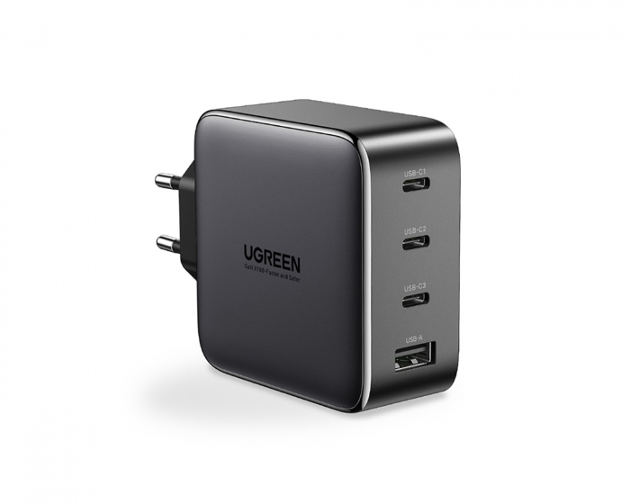UGREEN Nexode 100W USB-C PD GaN - 4-Port Wall Charger - Black