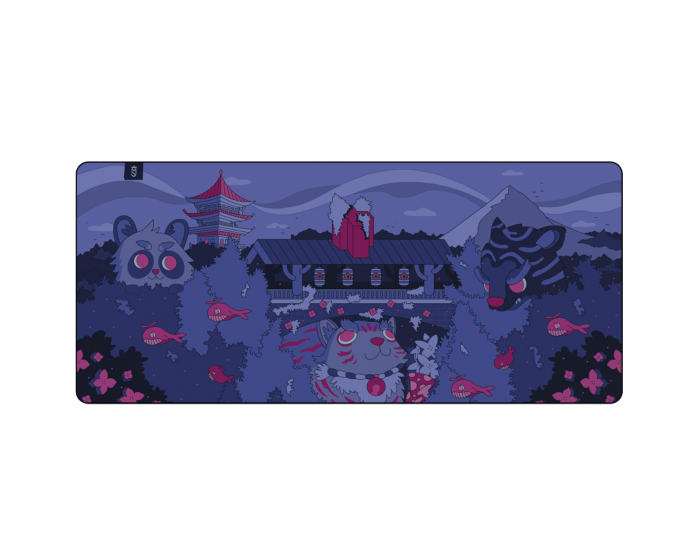 Mighty Setups Fantasy Forest Purple Mousepad - XXL