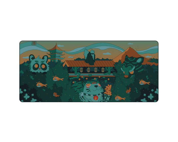 Mighty Setups Fantasy Forest Green Mousepad - XXL