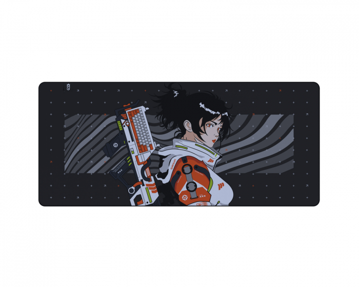 Mighty Setups Armory Girl Orange Mousepad - XXL