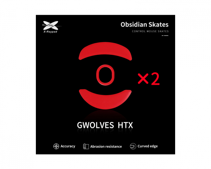 X-raypad Obsidian Mouse Skates for G-Wolves HTX 4K/HTX ACE