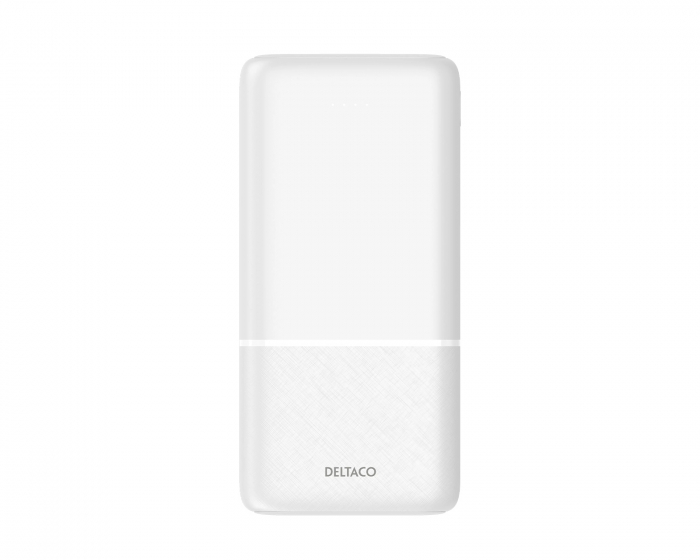 Deltaco 20.000 mAh Powerbank - White