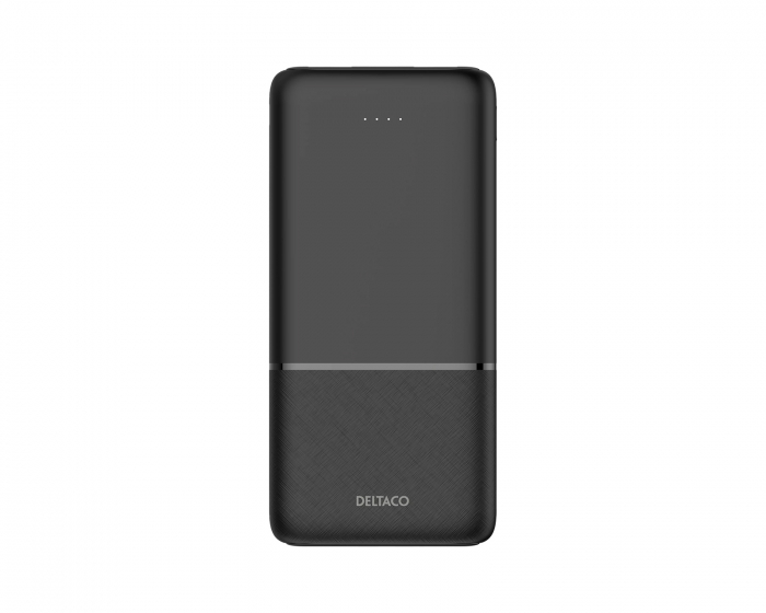 Deltaco 10.000 mAh Powerbank - Black