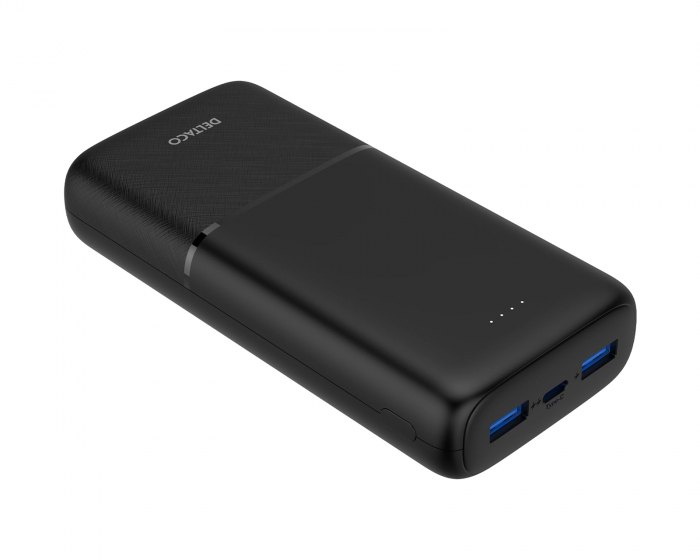 Deltaco Fast Charge 20.000 mAh Powerbank - Black