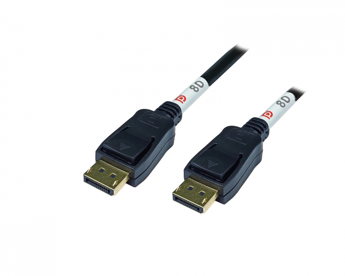 Deltaco 8K 2.1 DisplayPort Cable - 0.5 m