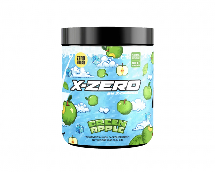 X-Gamer X-Zero Green Apple - 100 Servings