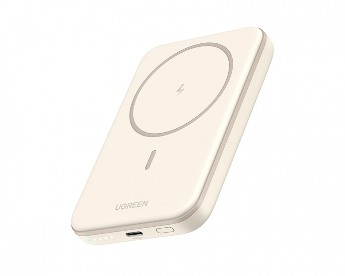 UGREEN Wireless Magnetic Power Bank 5000 mAh - White