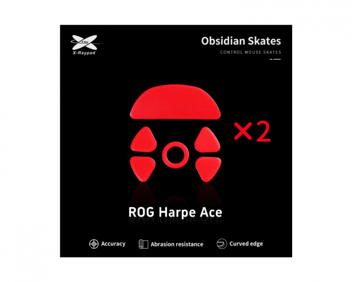 X-raypad Obsidian Mouse Skates for ROG Harpe Ace