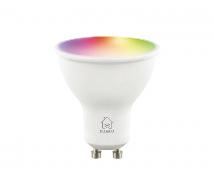 Deltaco Smart Home RGB LED Light GU10 WiFi 4.7W