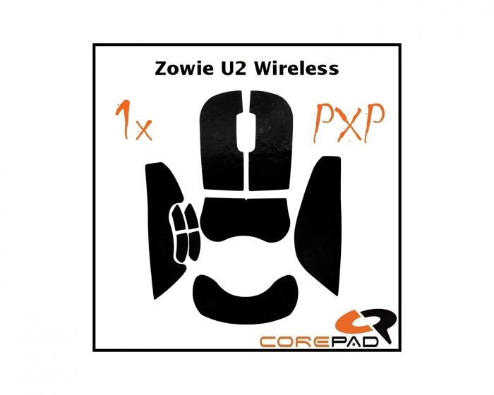 Corepad PXP Grips for Zowie U2 - Black
