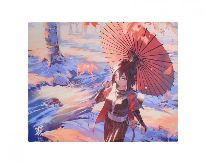 Yuki Aim Yuki Glass Mousepad - Kitsune - L