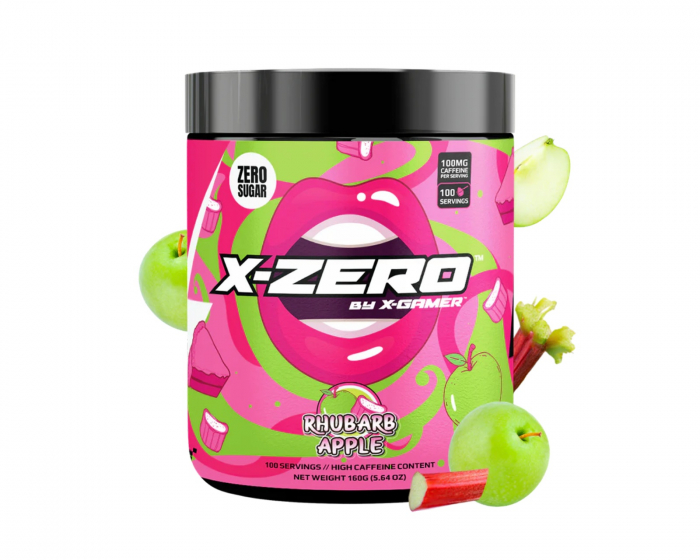 X-Gamer X-Zero Rhubarb Apple - 100 Servings