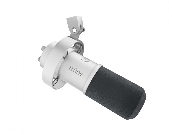 Fifine K688 USB/XLR Microphone - Dynamic Mic - White