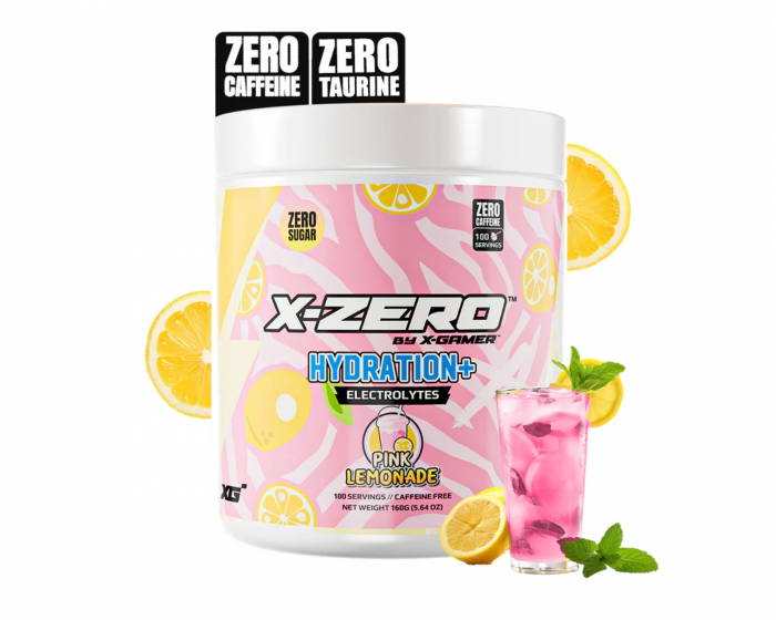 X-Gamer X-Zero Hydration+ Pink Lemonade - 100 Servings